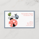 Buscar ladybugs tarjetas de visita Adorable
