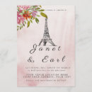 Buscar la torre eiffel boda invitaciones Acuarela