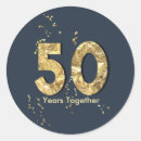 Buscar 50 años aniversario boda pegatinas Invitados