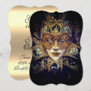 Buscar máscara de la mascarada invitaciones Elegante