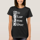 Buscar eat sleep camisetas Anime