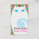 Buscar gatito blanco tarjetas de visita Gato