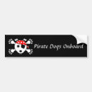 Buscar huesos pegatinas parachoque Pirata