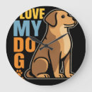 Buscar del lobo relojes de pared Amante del perro