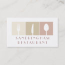 Buscar cuchara tarjetas de visita Restaurante