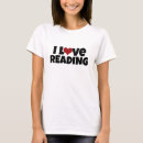 Buscar amo leer camisetas Corazón