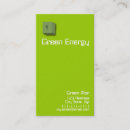 Buscar energía verde tarjetas de visita Negocio