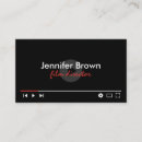 Buscar editor vídeo de tarjetas de visita Edición