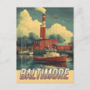Buscar vintage baltimore postales Cartel de viaje