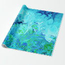 Buscar sirena papel de regalo Turquesa