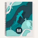 Buscar tiburones libretas Azul