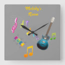 Buscar rock and roll relojes de pared Músico