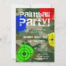 Buscar paintball party invitaciones Pintor
