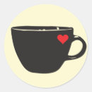 Buscar bebidas corazon pegatinas Café