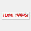 Buscar panda pegatinas parachoque Amor
