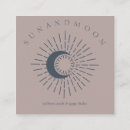 Buscar sol y luna tarjetas de visita Celestial