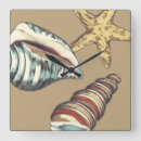 Buscar estrellas mar de relojes de pared Seashell