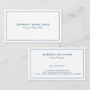 Buscar borde azul tarjetas de visita Elegante