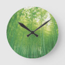 Buscar bosque bambú de relojes de pared Naturaleza