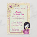 Buscar geisha invitaciones Kawaii