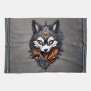 Buscar lobo gris paños de cocina Vida silvestre