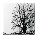 Buscar árbol blanco y negro azulejos Moderno