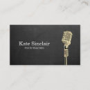 Buscar profesor la voz de tarjetas de visita Elegante