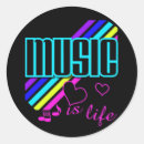 Buscar la música es mi vida pegatinas Colorido