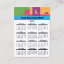 Buscar calendario del negocio tarjetas de visita Color