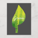 Buscar diseño ecológico postales Verde