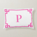 Buscar estilo griego cojines Monograma