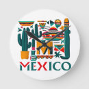 Buscar bandera méxico de relojes de pared Vintage