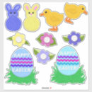 Buscar feliz de pascua pegatinas Flores