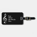 Buscar nota musical etiquetas para maletas Músico