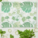 Buscar hojas tropicales verdes paños de cocina General y unisex
