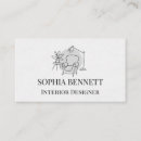 Buscar interior designer tarjetas de visita Elegant