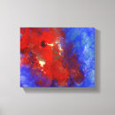 Buscar azul brillante lienzos Rojo