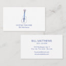 Buscar guitarrista tarjetas de visita Profesora de guitarra