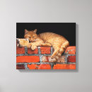 Buscar pared de ladrillo lienzos Rojo