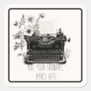 Buscar poet pegatinas Máquina de escribir