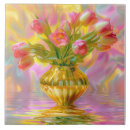 Buscar tulipanes rosados azulejos Para todos
