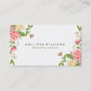 Buscar flores la primavera de tarjetas de visita Elegante