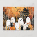 Buscar fantasmas de halloween postales Casa embrujada
