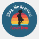 Buscar pirata y corazón pegatinas Jolly roger