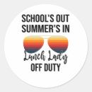 Buscar señora del almuerzo pegatinas Escuela