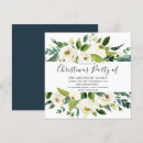 Buscar blanco invitaciones de navidad Floral