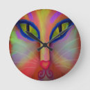 Buscar cara del gato relojes de pared Gatos