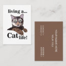 Buscar gatos divertidos tarjetas de visita Para ella