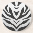 Buscar rayas de la cebra posavasos Blanco y negro