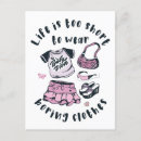 Buscar la vida es corta postales Elegante